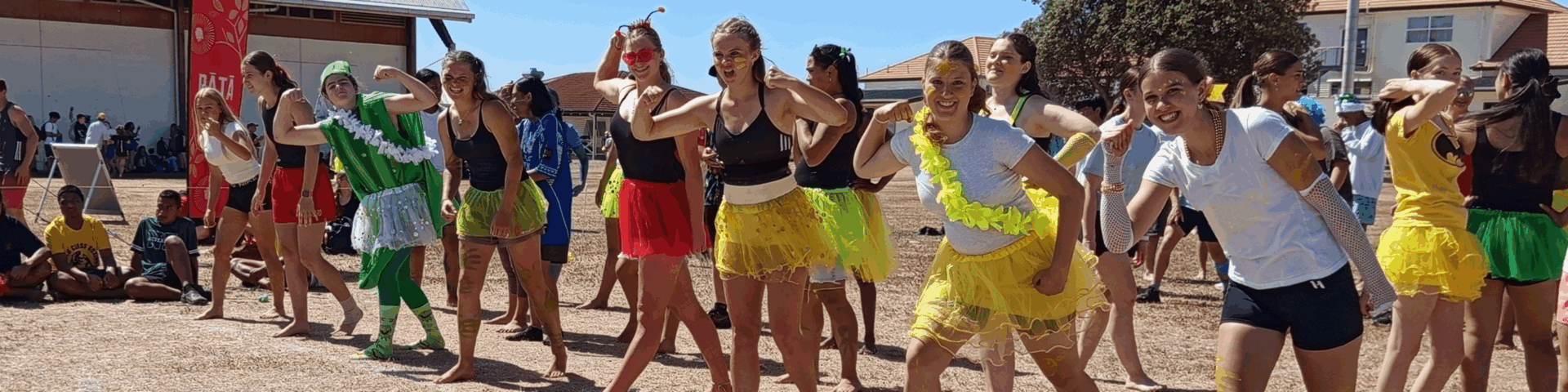 Athletics day 100m race pose banner