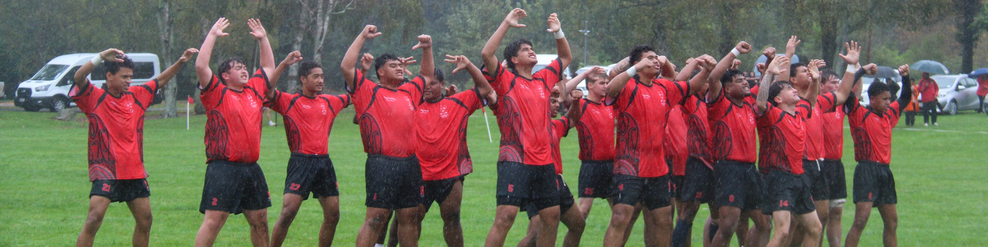 Juinor Boys Rugby Haka banner