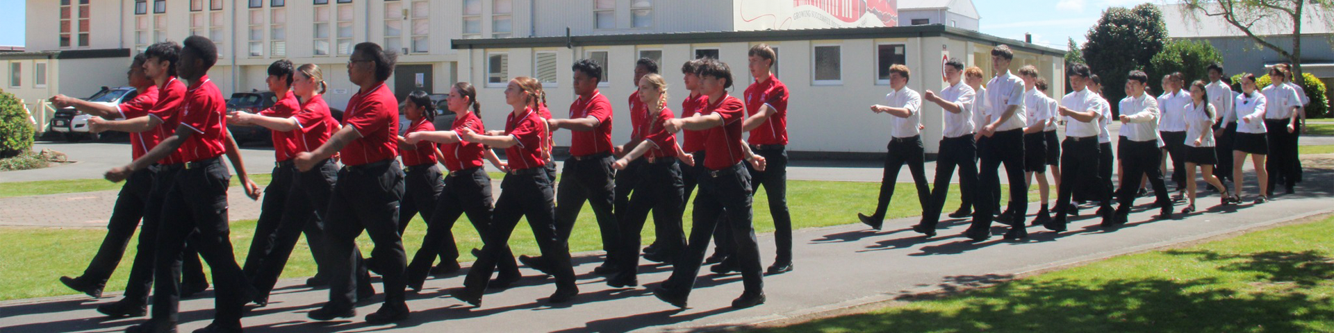 Services Academy marching banner